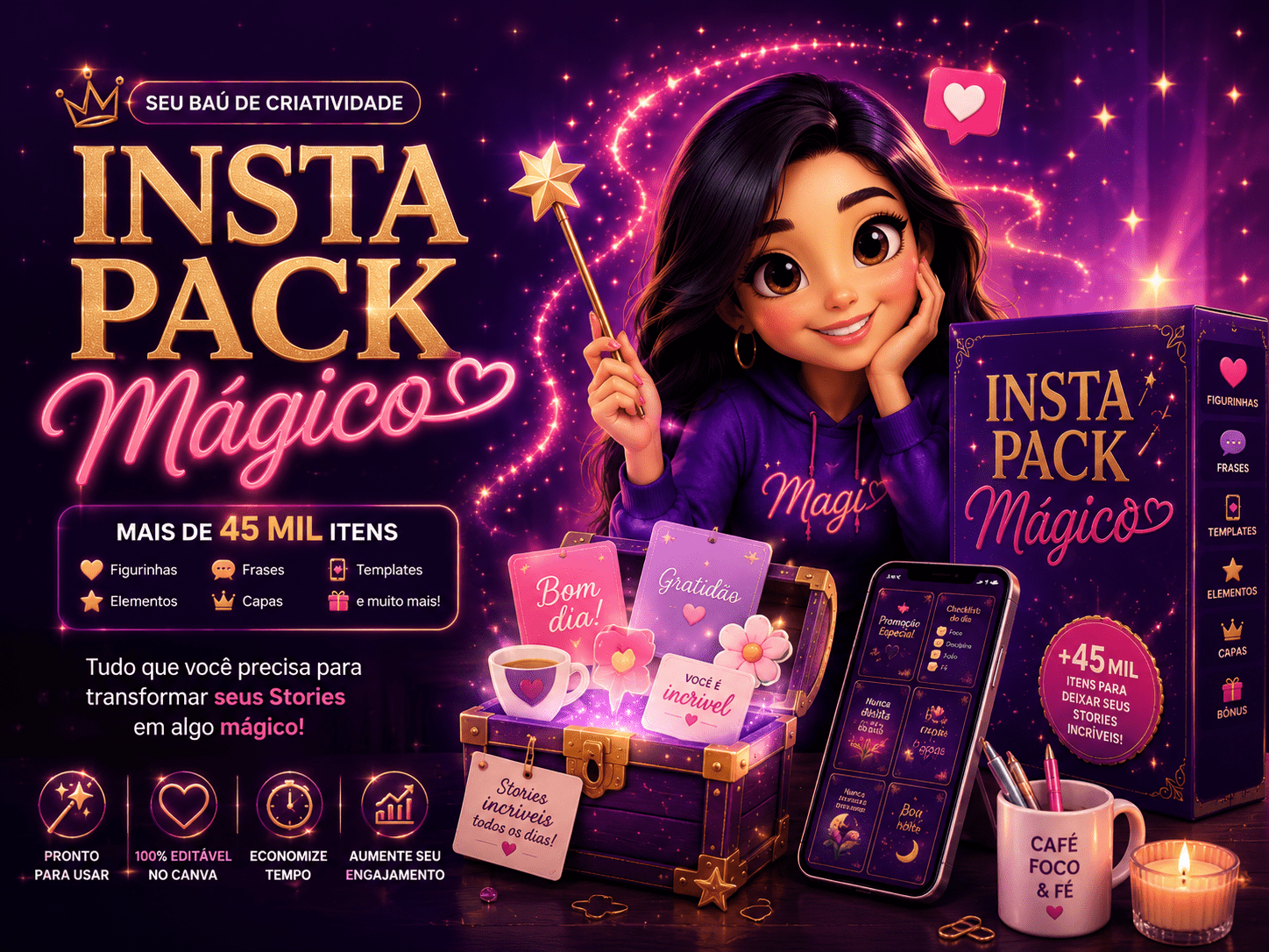 Arte principal do Insta Pack Mágico